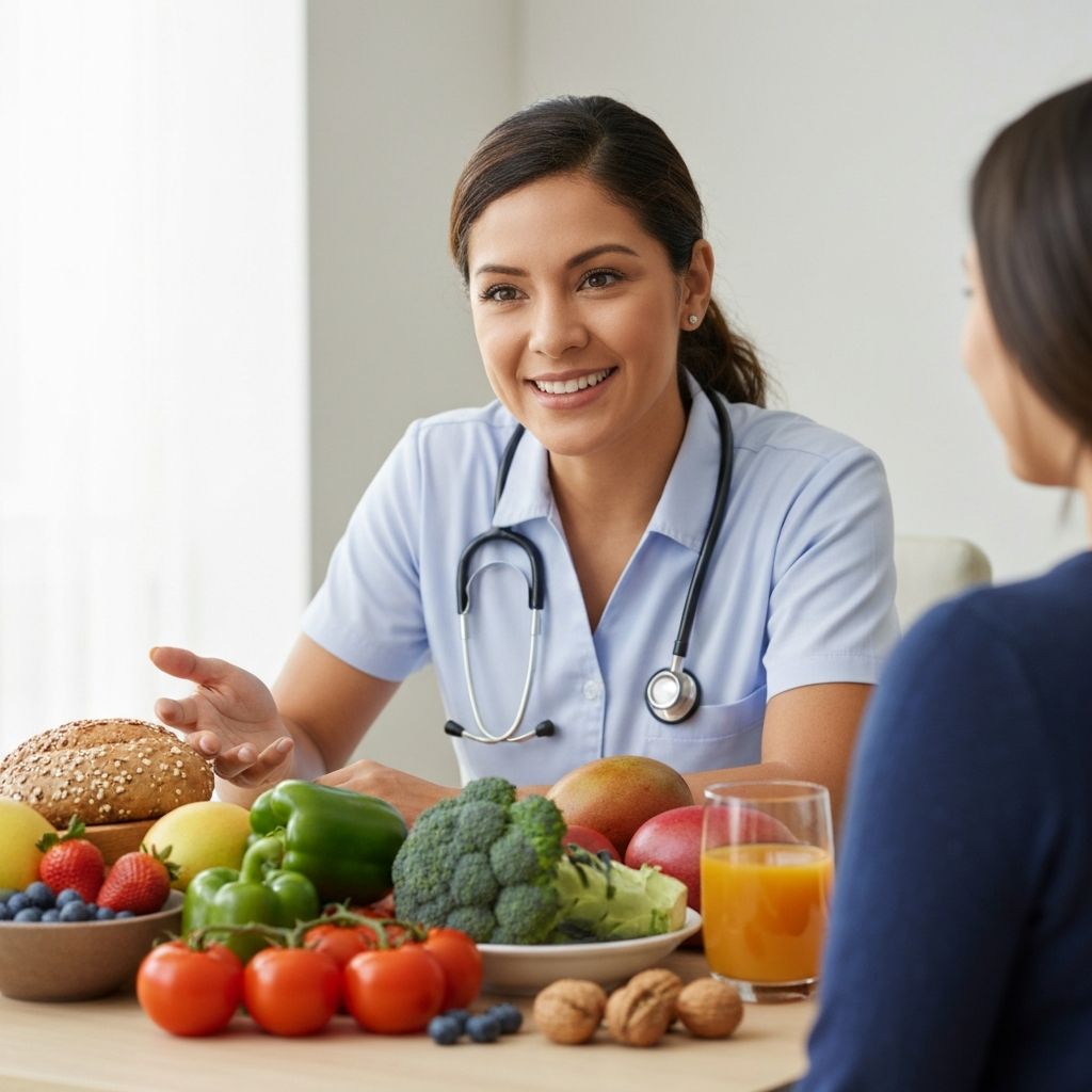 Healthy vegetables and fruits for balanced nutrition